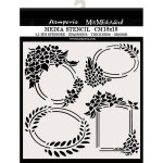 Stamperia 18x18cm Media Stencil - Labels