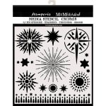 Stamperia 18x18cm Media Stencil - Stars