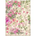 Stamperia Rice Paper A4 - Blue Dream Bougainvillea