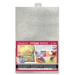 Stamperia Stone Paper A4 - Silver