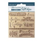 Stamperia 14x14cm Decorative Chips - Casa Granada Quotes