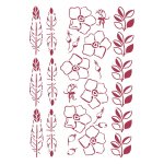 Stamperia G Stencil 21x29.7cm - Romantic Christmas Borders