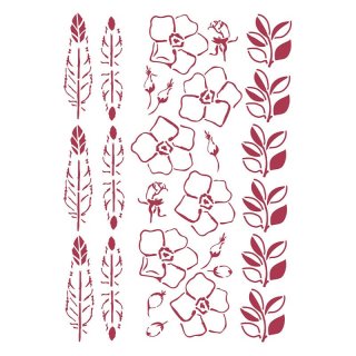 Stamperia G Stencil 21x29.7cm - Romantic Christmas Borders