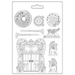 Stamperia A4 Soft Mould - Magic Forest Door And Elements