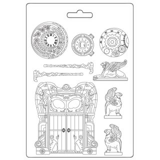 Stamperia A4 Soft Mould - Magic Forest Door And Elements