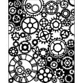 Stamperia 20x25cm Thick Stencil - Magic Forest - Mechanisms