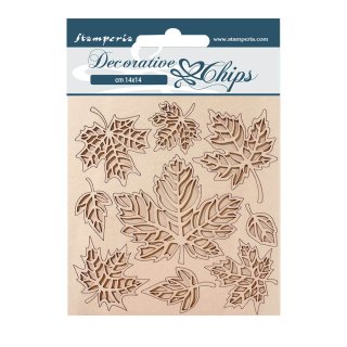 Stamperia 14x14cm Decorative Chips - Magic Forest Leaves