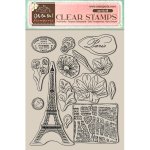 Stamperia 14x18cm Acrylic Stamp - Create Happiness Oh lá lá! - Tour Eiffel