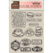 Stamperia 14x18cm Acrylic Stamp - Create Happiness Oh lá lá! - Labels