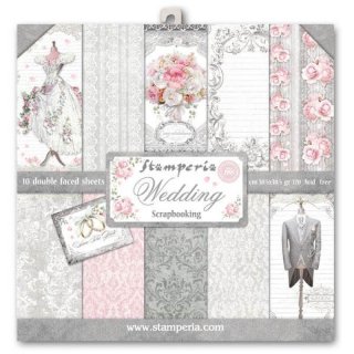 Stamperia 12x12 Scrapbooking Pad - Wedding
