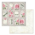 Stamperia 12x12 Scrapbooking Pad - Letters & Flowers