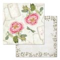 Stamperia 12x12 Scrapbooking Pad - Letters & Flowers