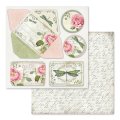 Stamperia 12x12 Scrapbooking Pad - Letters & Flowers