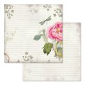 Stamperia 12x12 Scrapbooking Pad - Letters & Flowers