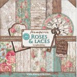 Stamperia 12x12 Scrapbooking Pad - Roses & Laces