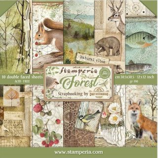 Stamperia 12x12 Scrapbooking Pad - Forest