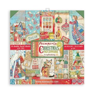 Stamperia 12x12 Scrapbooking Pad - Christmas Patchwork