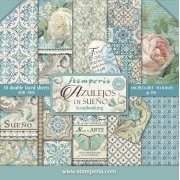 Stamperia 8x8 Mini Scrapbooking Pad - Azulejos de Sueno