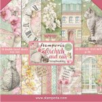 Stamperia 8x8 Mini Scrapbooking Pad - Orchids and cats