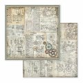 Stamperia 12x12 Scrapbooking Paper Pad Maxi - Voyages Fantastiques