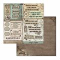 Stamperia 12x12 Scrapbooking Paper Pad Maxi - Voyages Fantastiques