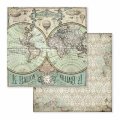 Stamperia 12x12 Scrapbooking Paper Pad Maxi - Voyages Fantastiques