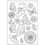 Stamperia A5 Soft Mould - Create Happiness Welcome Home - Butterfly