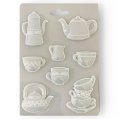 Stamperia A5 Soft Mould - Create Happiness Welcome Home - Cups