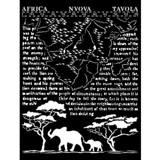 Stamperia 20x25cm Thick Stencil - Savana Africa