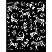 Stamperia 20x25cm Thick Stencil - Savana Grafiti
