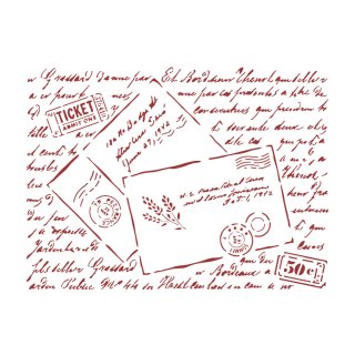 Stamperia D Stencil 20x15cm - Provence Letters