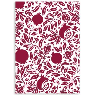 Stamperia G Stencil 21x29.7cm - Casa Granada Pomegranades Texture