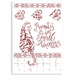 Stamperia G Stencil 21x29.7cm - Casa Granada Cat