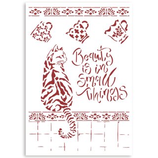 Stamperia G Stencil 21x29.7cm - Casa Granada Cat