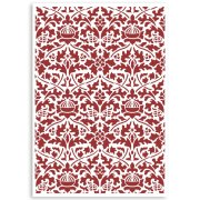 Stamperia G Stencil 21x29.7cm - Casa Granada Wallpaper Pattern
