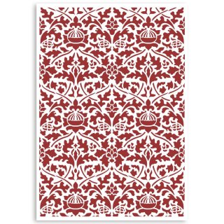 Stamperia G Stencil 21x29.7cm - Casa Granada Wallpaper Pattern