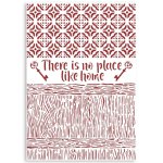 Stamperia G Stencil 21x29.7cm - Casa Granada There Is No Place Like Home
