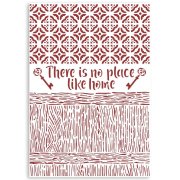 Stamperia G Stencil 21x29.7cm - Casa Granada There Is No Place Like Home