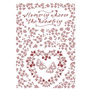 Stamperia G Stencil 21x29.7cm - Provence Home Is Where The Heart Is
