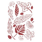 Stamperia G Stencil 21x29.7cm - Romantic Garden House Leaves