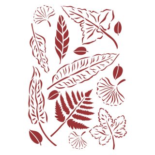 Stamperia G Stencil 21x29.7cm - Romantic Garden House Leaves