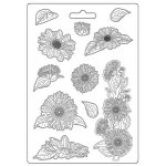 Stamperia A4 Soft Mould - Sunflower Art