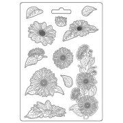 Stamperia A4 Soft Mould - Sunflower Art