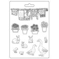 Stamperia A5 Soft Mould - Sunflower Art Farm