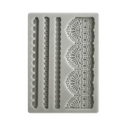 Stamperia A6 Silicone Mould - Sunflower Art Laces and Borders