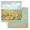 Stamperia 12x12 Scrapbooking Pad - Sunflower Art