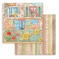 Stamperia 12x12 Scrapbooking Pad - Sunflower Art