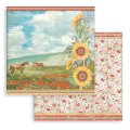 Stamperia 12x12 Scrapbooking Pad - Sunflower Art