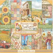 Stamperia 8x8 Mini Scrapbooking Pad - Sunflower Art