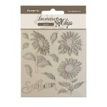 Stamperia 14x14cm Decorative Chips - Sunflower Art